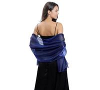 LumiSyne Femme Soyeux Châles Et Écharpes Pour Robe De Soirée Scintillant Foulard Irisé Léger Echarpe Longue Elégante Etole Mariage Belle Écharpe Pour Mariée Demoiselles d'Honneur Cérémonies Fêtes