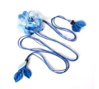 LumiSyne Femmes Ceinture Tressée Ceinture De Taille Fine Avec Décoration De Fleurs Pendentif Feuille Perlé Style Bohème Vintage Noué Ceinture Chaîne Corde Ceinture Robe Pour Plage Vacance Mariage Fête