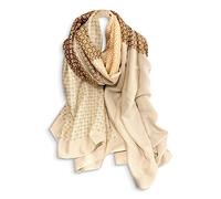 LumiSyne Femmes Foulard En Coton Lin Imprimé Fleur Lettre Mode Style Écharpes Dames Légère Et Doux Longue Écharpe Grand Châle Chaude Étole Wraps Châle De Plage Toute La Saison