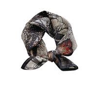 LumiSyne Foulard En Satin De Soie Femme Petit Foulard Carré 53×53cm Nature Thème Fleur Impression Bois Adorable Bandanas Respirante Légers Écharpe Fichu Décoratif Cheveux Bandeau Au Poignet