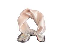 LumiSyne Foulard En Satin De Soie Femme Petit Foulard Carré 53×53cm Nature Thème Fleur Impression Bois Adorable Bandanas Respirante Légers Écharpe Fichu Décoratif Cheveux Bandeau Au Poignet