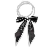 LumiSyne Foulard En Soie Collier Femme Filles Écharpe Maigre Longue Avec Collier De Perles Imprimé Fleurs Motif Lettre Rayures Style Élégant Simple Décoratif Cravate Foulard Cheveux Bandeau Au Poignet