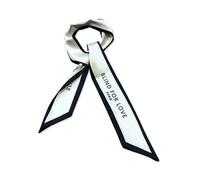 LumiSyne Foulard En Soie Étroit Pour Femmes Et Filles - Écharpe Maigre Longue Imprimée Arbre Fleurs Motif Lettre Style Artistique Rétro - Satin Cravate Cheveux Bandeau Au Poignet Poignée Ruban