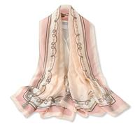 LumiSyne Foulard En Soie Femme Imprimé Ancrage Marguerite Motif Paisley Grand Écharpe Foulard Longue Légère Chaude Châle Étole Hijab De Protection Solaire Sarong De Plage Toutes Les Saisons