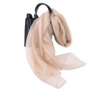 LumiSyne Foulard En Soie Organza à Double Épaisseur Femme Scintillants Écharpes Et Châles Pour Robe De Soirée Couleur Unie Avec Fil Dorée Tulle Léger Étole Magnifique Pour Mariage Mariée Fêtes