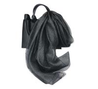 LumiSyne Foulard En Soie Organza à Double Épaisseur Femme Scintillants Écharpes Et Châles Pour Robe De Soirée Couleur Unie Avec Fil Dorée Tulle Léger Étole Magnifique Pour Mariage Mariée Fêtes