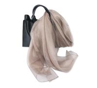 LumiSyne Foulard En Soie Organza à Double Épaisseur Femme Scintillants Écharpes Et Châles Pour Robe De Soirée Couleur Unie Avec Fil Dorée Tulle Léger Étole Magnifique Pour Mariage Mariée Fêtes