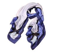 LumiSyne Foulards En Soie Écharpe à Carreaux Classiques Bow Plaid Foulards Couleur Etoles Châle De Plage Toute La Saison Pour Mariage Ou Quotidien