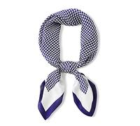 LumiSyne Foulards En Soie Femme Classique Pied De Poule Écharpe Carrée Foulard En Soie De Mûrier Douce Et Chaude Style d'Affaires Décoration De Mode Bandanas Mouchoir Printemps Automne