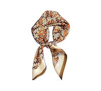 LumiSyne Foulards En Soie Femme Écharpe Carré 70×70cm Rétro Imprimé Motif Géométrique Chaîne Lettres Légers Satin Petits Écharpe Fichu Cravate Bandanas Foulard Cheveux Bandeau Au Poignet