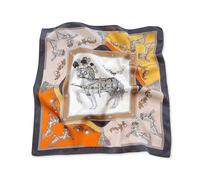 LumiSyne Foulards En Soie Femme Foulard Carré Motif Cheval Vintage Légers Satin Petits Écharpe Multifonctionnels Mouchoir Fichu Bandanas Cheveux Bandeau Au Poignet Poignée Ruban 53×53cm