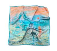 LumiSyne Foulards En Soie Femme Petit Foulard Carré Imprimé Caricature Colorée Motif Géométrique Fleurs Légers Satin Foulard De Tête Décoratif Écharpe Fichu Bandanas Cheveux Bandeau Au Poignet 53×53cm