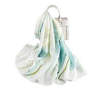 LumiSyne Foulards En Soie Imprimé Floral Rose Echarpes Long Foulards Coloré Châle De Plage Style Doux Et Élégant Toute La Saison(vert)