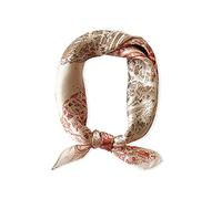 LumiSyne Foulards En Soie Pour Femme Écharpe Carré Imprimé Artistique Satin Foulards Légers Petits Écharpe Bandanas Bandeau Au Poignet Cadeaux Accessoires