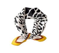 LumiSyne Foulards En Soie Pour Femme Foulard Carré Imprimé Animal Motif Léopard Légers Doux Petits Écharpe Fichu Bandanas Bandeau Au Poignet