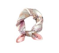 LumiSyne Foulards En Soie Pour Femme Série Imprimé Écharpe Carrée Motif Feuille d'Érable Artistique Soie Satinée De Haute Qualité Bandanas Bandeau Au Poignet Cadeaux Accessoires Senior