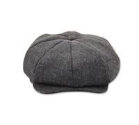 LumiSyne Gavroche Casquette Casquette Béret Plate Homme Femme 8 Panneaux Baker Boy Hat Herringbone Tweed Mélange De Laine Réglable Gatsby Chapeau Newsboy Cap Casquette Souples pour Automne Hiver