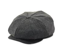 LumiSyne Gavroche Casquette Casquette Béret Plate Homme Femme 8 Panneaux Baker Boy Hat Herringbone Tweed Mélange De Laine Réglable Gatsby Chapeau Newsboy Cap Casquette Souples pour Automne Hiver