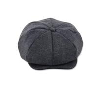 LumiSyne Gavroche Casquette Casquette Béret Plate Homme Femme 8 Panneaux Baker Boy Hat Herringbone Tweed Mélange De Laine Réglable Gatsby Chapeau Newsboy Cap Casquette Souples pour Automne Hiver