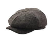 LumiSyne Gavroche Casquette Casquette Béret Plate Homme Femme 8 Panneaux Baker Boy Hat Herringbone Tweed Mélange De Laine Réglable Gatsby Chapeau Newsboy Cap Casquette Souples pour Automne Hiver