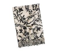 LumiSyne Hiver Écharpe Châle En Cachemire Pour Femmes Motif De Fleur à l'Encre Écharpe Pashmina Avec Gland Écharpe Longue Douce Chaud Châle Etoles