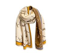 LumiSyne Hiver Écharpe Châle En Cachemire Pour Femmes Motif Lettre Et Rétro Cheval Chaud Écharpe Pashmina Avec Gland Douce Longue Châle Etoles
