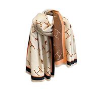 LumiSyne Hiver Écharpe Châle En Cachemire Pour Femmes Motif Lettre Et Rétro Cheval Chaud Écharpe Pashmina Avec Gland Douce Longue Châle Etoles