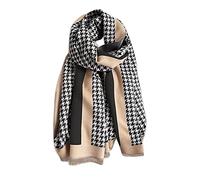 LumiSyne Hiver Écharpe En Cachemire Châle De Mode Pour Femmes Pied De Poule Classique Pashmina Foulards Frange Douce Chaud Longue Épaissie Etoles