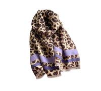 LumiSyne Hiver Écharpe En Cachemire Femme Pashmina Châles Et Écharpes Motif Animal Léopard Style Mode Classique Echarpe Réversibles Avec Gland Longue Grande Écharpe Douce Chaud Châle Etoles