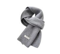 LumiSyne Hiver Écharpe Tricoté Pour Femmes Hommes Écharpe En Laine Australienne Couleur Unie Simple Tricot Côtelé Longue Echarpe Pashmina Doux Chaud Écharpe à Col Cache-Cou 160×20cm