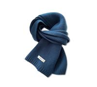 LumiSyne Hiver Écharpe Tricoté Pour Femmes Hommes Écharpe En Laine Australienne Couleur Unie Simple Tricot Côtelé Longue Echarpe Pashmina Doux Chaud Écharpe à Col Cache-Cou 160×20cm