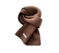 LumiSyne Hiver Écharpe Tricoté Pour Femmes Hommes Écharpe En Laine Australienne Couleur Unie Simple Tricot Côtelé Longue Echarpe Pashmina Doux Chaud Écharpe à Col Cache-Cou 160×20cm