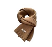 LumiSyne Hiver Écharpe Tricoté Pour Femmes Hommes Écharpe En Laine Australienne Couleur Unie Simple Tricot Côtelé Longue Echarpe Pashmina Doux Chaud Écharpe à Col Cache-Cou 160×20cm