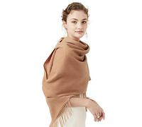 LumiSyne Hiver Senior Écharpe En Cachemire Couleur Unie Pour Femme Pashmina Châle Frange Foulards Grande Et Épaissie Etoles