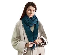 LumiSyne Hiver Senior Écharpe En Cachemire Pour Femme Couleur Unie Classique Écharpe En Laine Avec Frange Doux Longue Écharpe Pashmina Chaud Châle Etoles