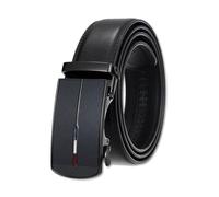 LumiSyne Homme Ceinture En Cuir Réglable à Cliquet Ceinture Boucle Automatique 5 Longueurs Disponibles Largeur 35mm Style Affaires Décontracté Ceinture Large Pour Jeans Pantalons Costumes