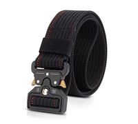 LumiSyne Homme Ceinture Tactique Réglable 1.5" Heavy Duty Belt Ceinture en Nylon Avec Boucle en Métal à Libération Rapide pour Molle Sport Extérieur