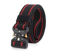 LumiSyne Homme Ceinture Tactique Réglable 1.5" Heavy Duty Belt Ceinture en Nylon avec Boucle en Métal à Libération Rapide pour Molle Sport Extérieur