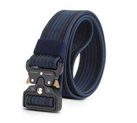 LumiSyne Homme Ceinture Tactique Réglable 1.5" Heavy Duty Belt Ceinture en Nylon Avec Boucle en Métal à Libération Rapide pour Molle Sport Extérieur