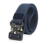 LumiSyne Homme Ceinture Tactique Réglable 1.5" Heavy Duty Belt Ceinture en Nylon Avec Boucle en Métal à Libération Rapide pour Molle Sport Extérieur