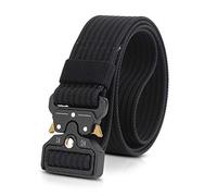 LumiSyne Homme Ceinture Tactique Réglable 1.5" Heavy Duty Belt Ceinture en Nylon Avec Boucle en Métal à Libération Rapide pour Molle Sport Extérieur
