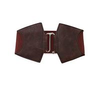 LumiSyne Large Ceinture Élastique Pour Femme Ceinture En Cuir Ceinture Extensible Dames Boucle De Crochet En Alliage Bande Élastique Vintage Ceinturon Pour Robe Manteau Chemise