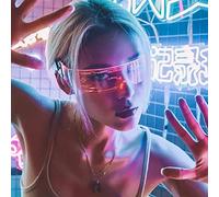 LumiSyne LED Lunettes Néon Sans Fil Double Contrôle 7 Couleurs 5 Modèles Dynamique Lunettes Lumineuses Cyberpunk Futuriste Lunettes à Visière Lunettes De Fête à Led Pour Bars Halloween Costume Cosplay