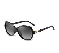 LumiSyne Lunettes De Soleil Polarisées Femme Verres Gradient Mode Élégant Et Exquis Monture Décoré De Diamants Lunettes Grand Protection UV400 En Plein Air Voyage Cadeau