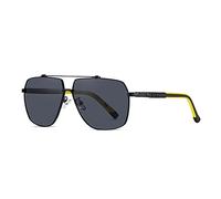 LumiSyne Lunettes De Soleil Polarisées Pour Homme Mode Rétro Double Pont Bicolore Lentille Antireflet Hd Protection Uv400 Carrées Lentilles Des Lunettes Lunettes Conduite Voyage En Plein Air Pêche