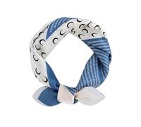 LumiSyne Mode Foulards En Soie Femme Motif De La Lune Écharpe Carrée Soie Satin Douce Et Chaude Style De Loisirs d'Affaires Décoration De Vêtements Bandanas Mouchoir Printemps Automne