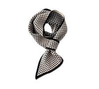 LumiSyne Mode Maigre Écharpe Tricotée Pour Femme Hiver Rétro Motif Lettre Carreaux En Losange Étroit Longue Fichu Foulards Écharpe à Col Cache-Cou