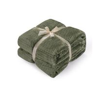 LumiSyne Plaid Couverture en Nid d'abeille Gaufre Couleur Unie Flanelle De Luxe 4 Tailles Disponibles Doux Chaud Couverture Douillette Jetés De Lit Jeté De Canapé Couvre-Lit Décorative 127×152cm