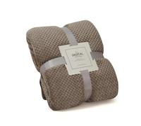 LumiSyne Plaid Couverture en Nid d'abeille Gaufre Couleur Unie Flanelle De Luxe 4 Tailles Disponibles Doux Chaud Couverture Douillette Jetés De Lit Jeté De Canapé Couvre-Lit Décorative 127×152cm