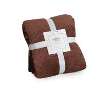 LumiSyne Plaid Couverture en Nid d'abeille Gaufre Couleur Unie Flanelle De Luxe 4 Tailles Disponibles Doux Chaud Couverture Douillette Jetés De Lit Jeté De Canapé Couvre-Lit Décorative 150×200cm